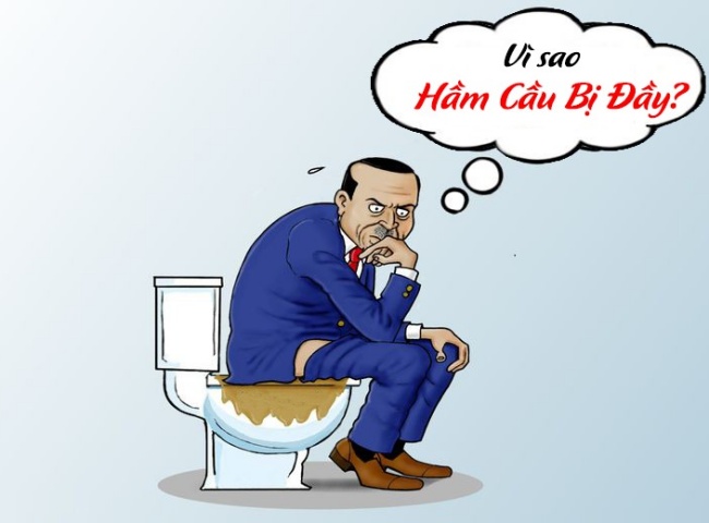 bồn cầu bị bốc mùi hôi