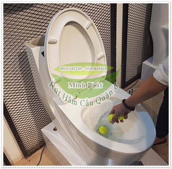 Thông bồn cầu bằng pittong